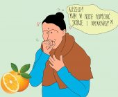 Życzenia noworoczne i lecimy od góry: Przeziębienie głowy