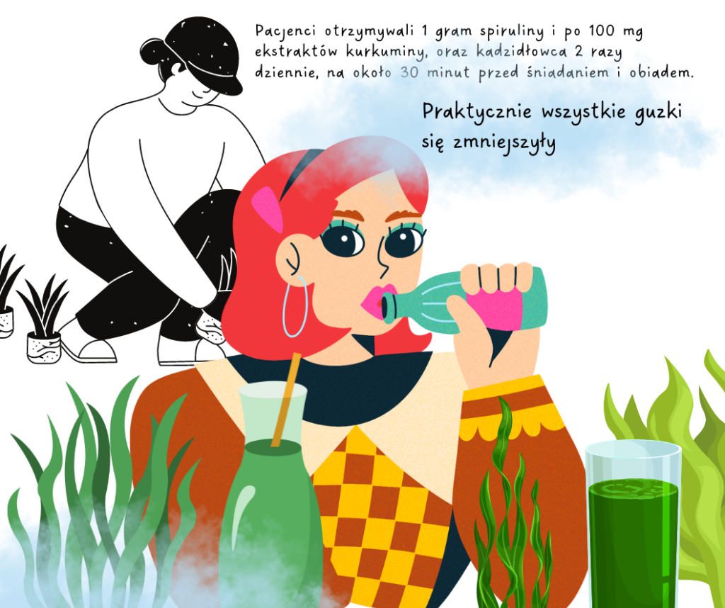 Spirulina zmniejsza guzki tarczycy